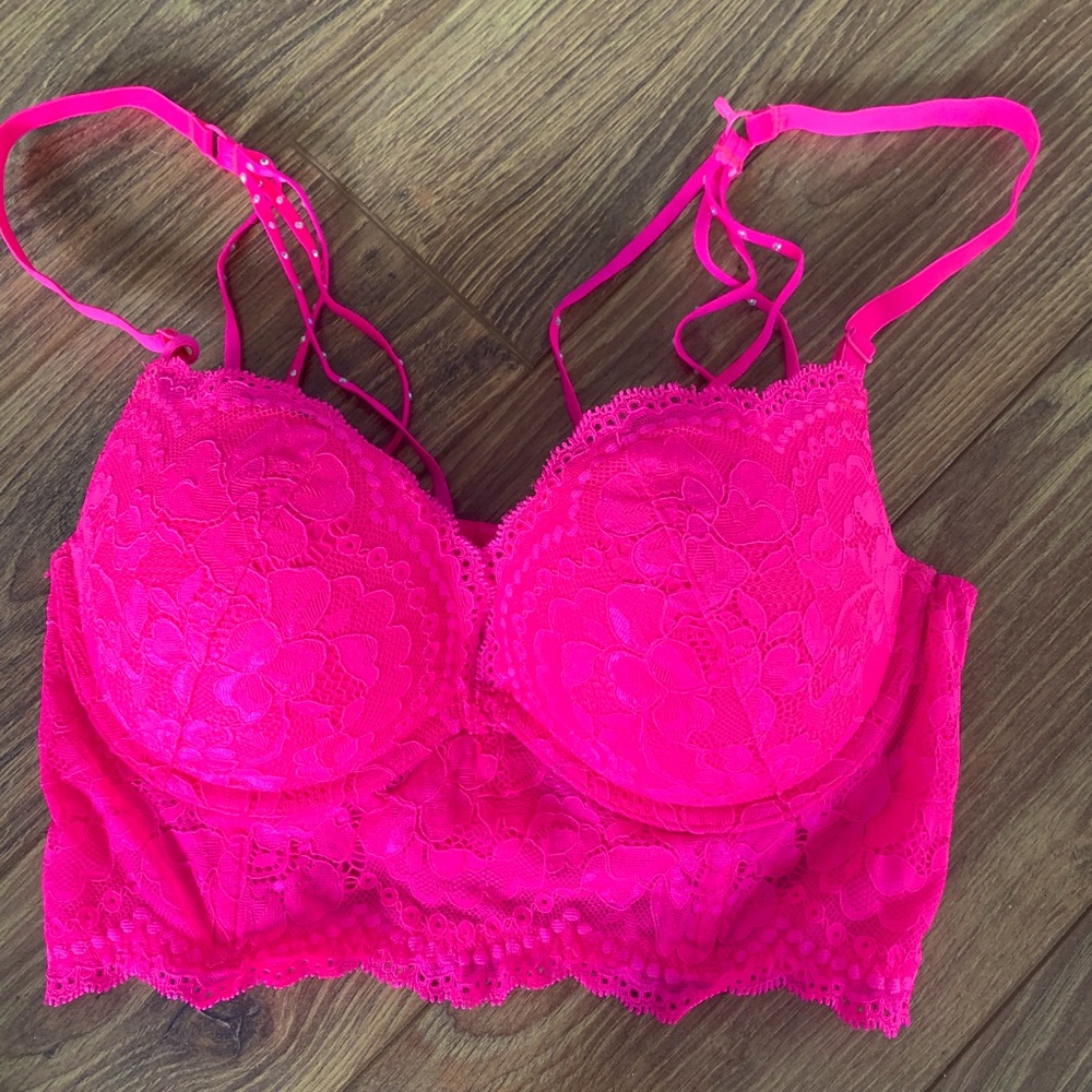 Hot pink Push-up bra